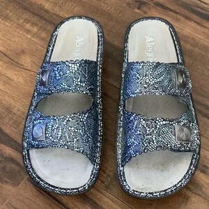 Algeria Leather Adjustable Slide Sandals -Sandra / Size:11/41 / Worn A Few Times
